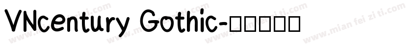 VNcentury Gothic字体转换